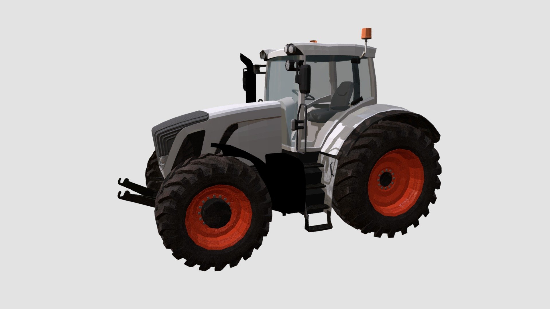 Highly detailed 3d model of tractor with textures, shaders and materials. It is ready to use, just put it into your scene 3d model