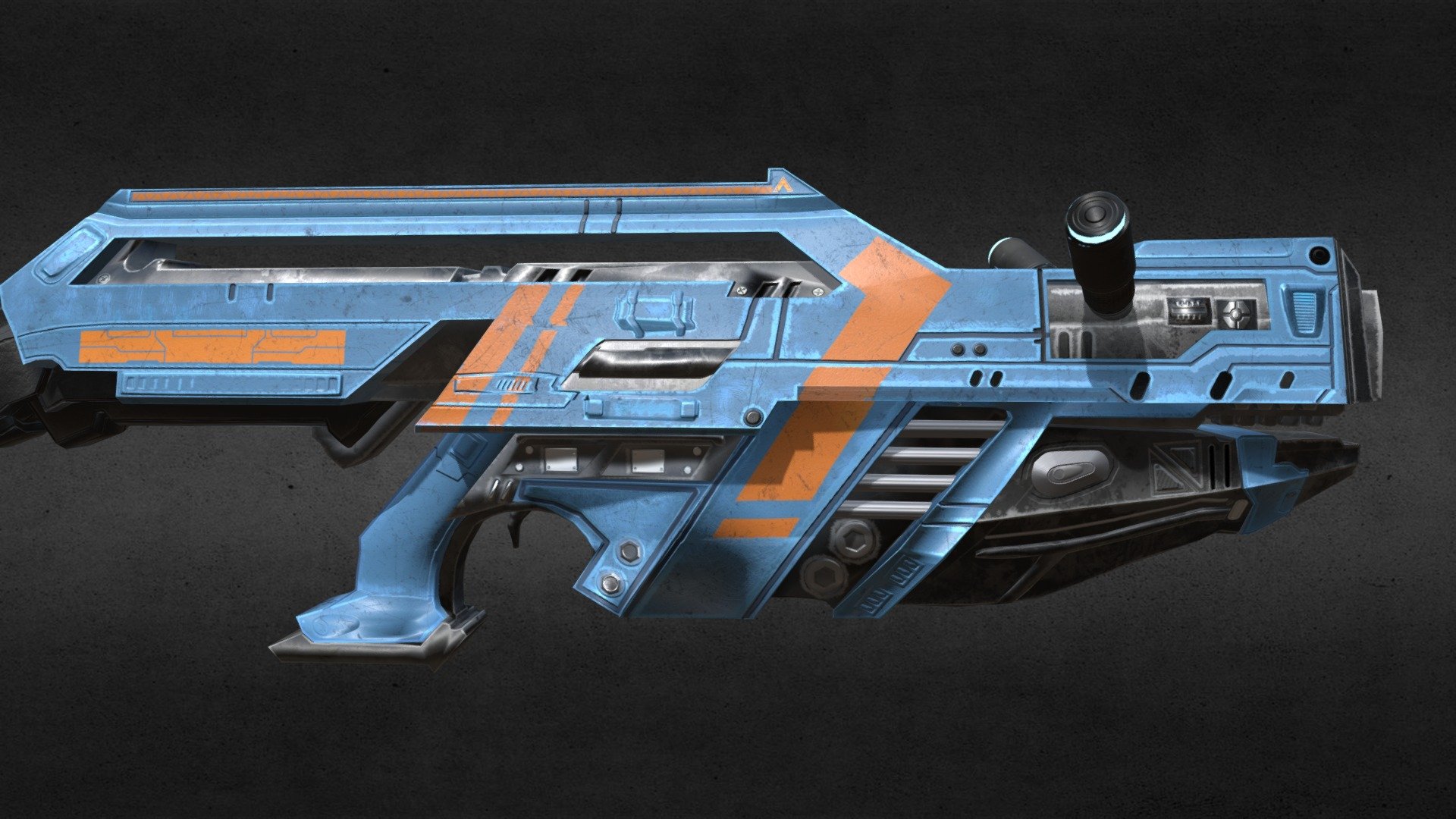 A Sci-Fi Rifle i created from from concept art. The concept art of this was created by Fabrice Magdanz 3d model