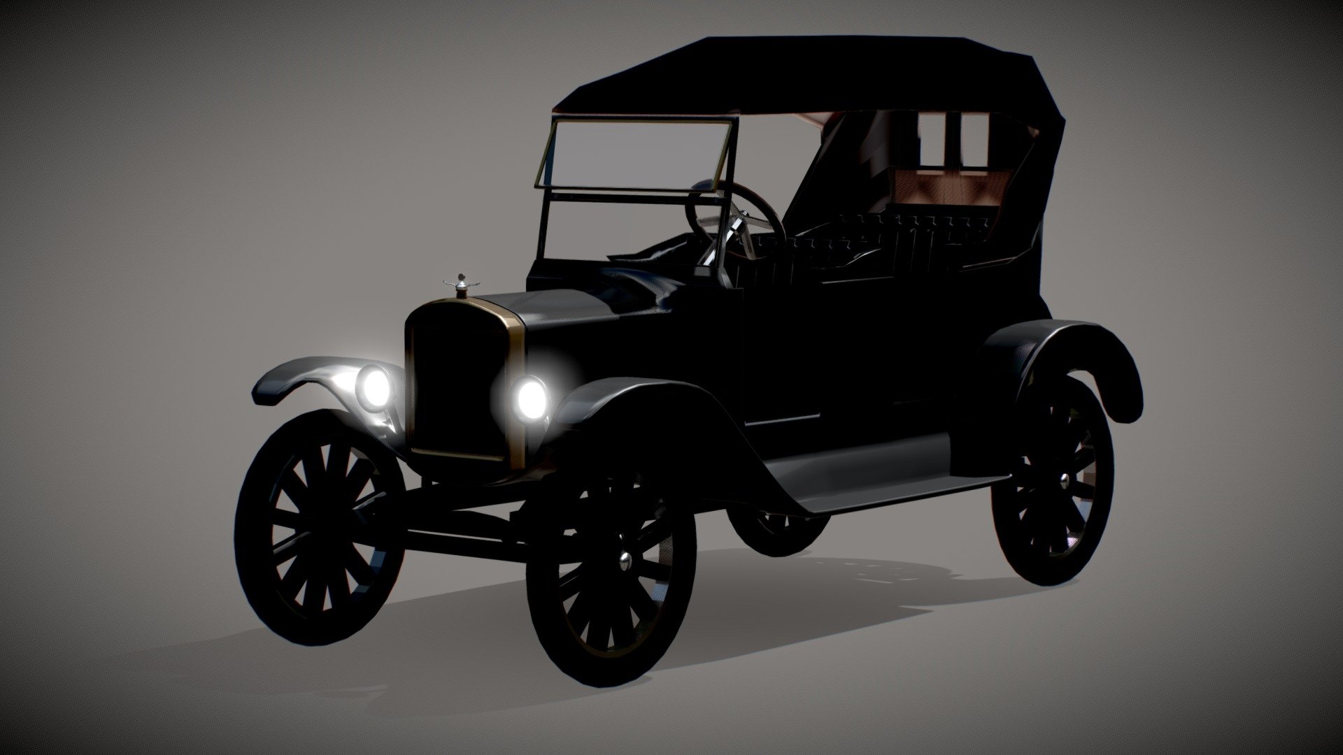 Ford Model T remake, now that i have more skills and knowledge in 3D modelling. The first ever 3D model i finished was a lower quality rendition of a Model T. I tried to keep the quality low enough to be used in video games 3d model