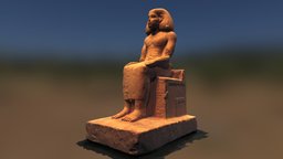 Egyptian statue of Kethy ancient, egypt, pyramid, limestone, egyptian, statue, hyroglyphs, sculpture