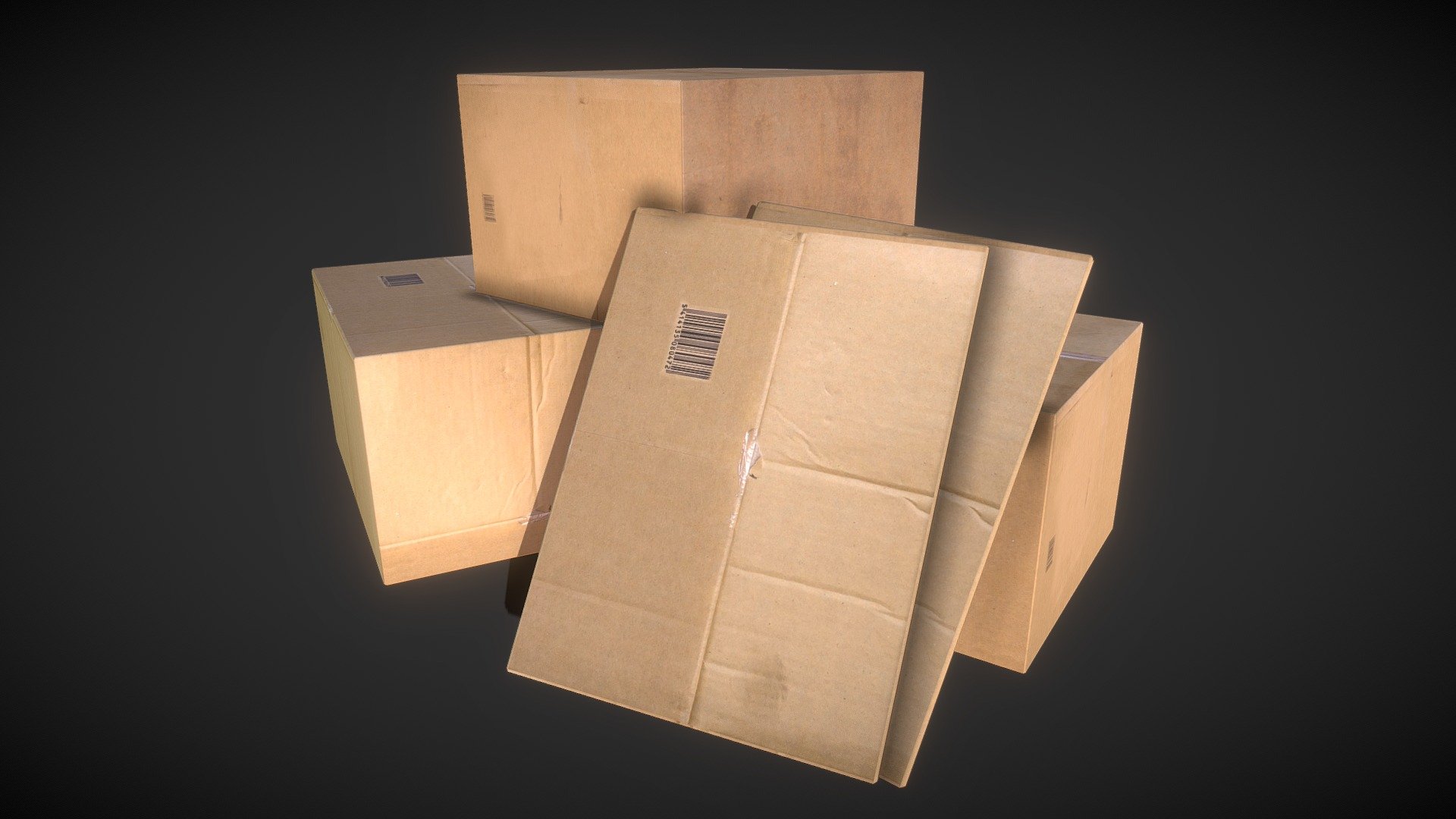Cardboard

What you get on the zip : 




5 different Cardboard + 4 packs.

-4096x4096px textures. + HDR compatibility.

-Fully optimized ; less than 30 polygons for differents cardboards.

-An Unity package - Cardboard - 3D model by Whills (@willog) 3d model