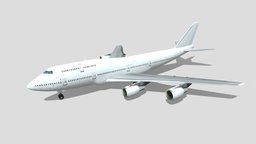 Boeing 747-200SUD Lowpoly Static blank boeing, airliner, scenery, simulation, aircraft, commercial, 747, static, fsx, developer, sud, 200, xplane, vehicle, lowpoly, gameasset, p3d, nonrigged, msfs