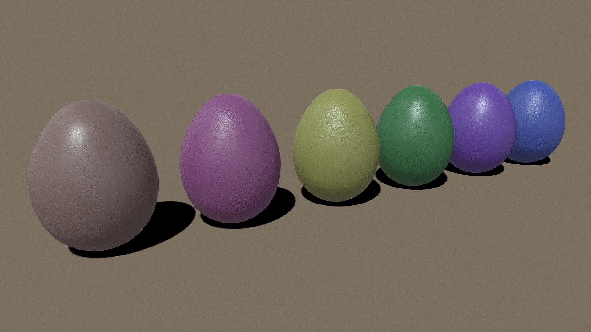 Easter Eggs Dark Colors VR / AR / low-poly 3d model 
VR / AR / Low-poly
PBR approved
Geometry Polygon mesh
Polygons 576
Vertices 578
Textures 4K PNG - Easter Eggs Dark Colors - Buy Royalty Free 3D model by GetDeadEntertainment 3d model