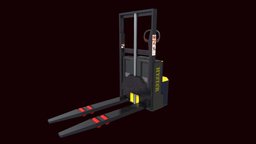 Electric Stacker Rigged pallet, transport, freelancer, worker, machine, freelance3d, animated, electric, rigged, industrial, transpallet