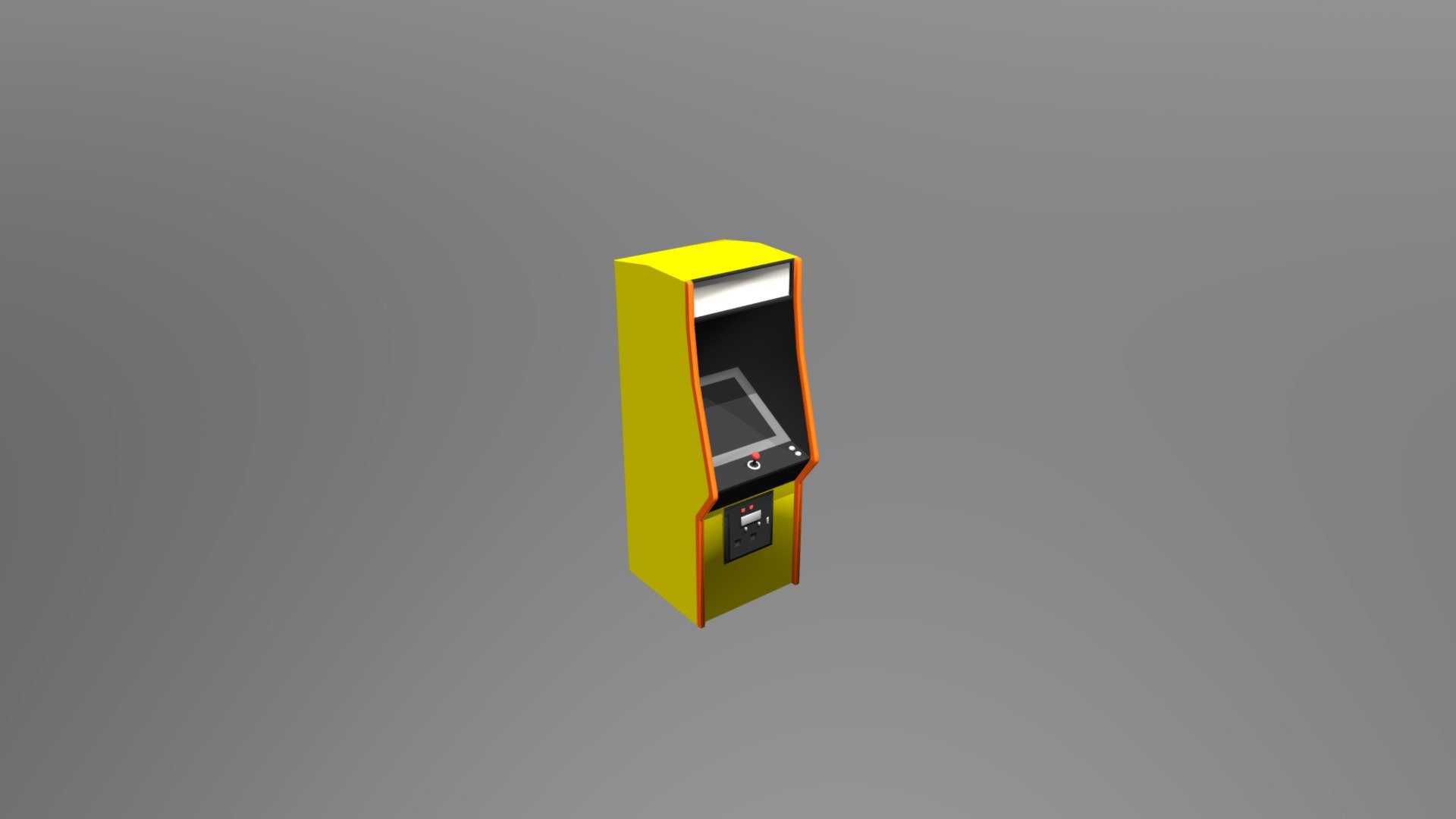 Just a low poly acrade machine 3d model