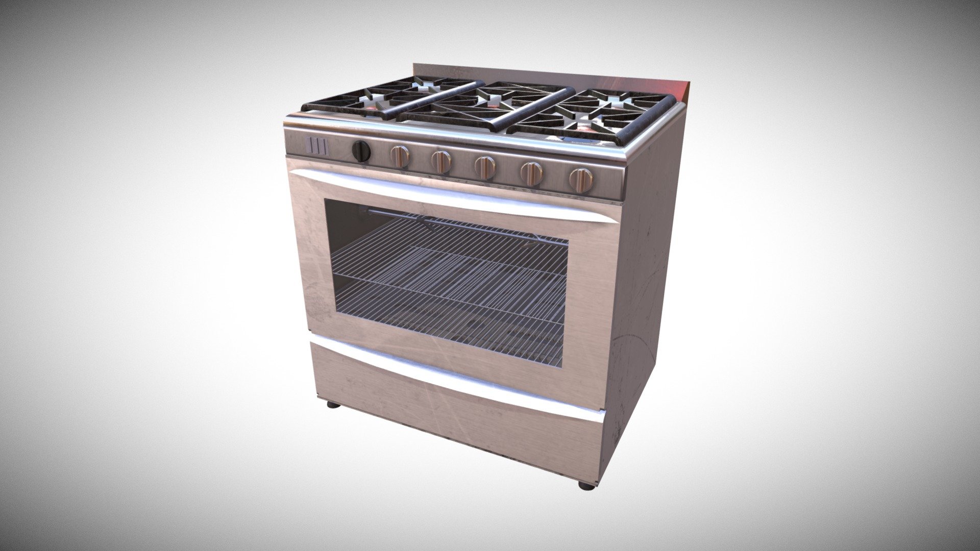 Gas Oven - Download Free 3D model by Francesco Coldesina (@topfrank2013) 3d model