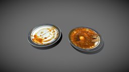 Messy Plates plate, prop, unreal, realtime, dinner, messy, unity, game, lowpoly, horror, messy-plates