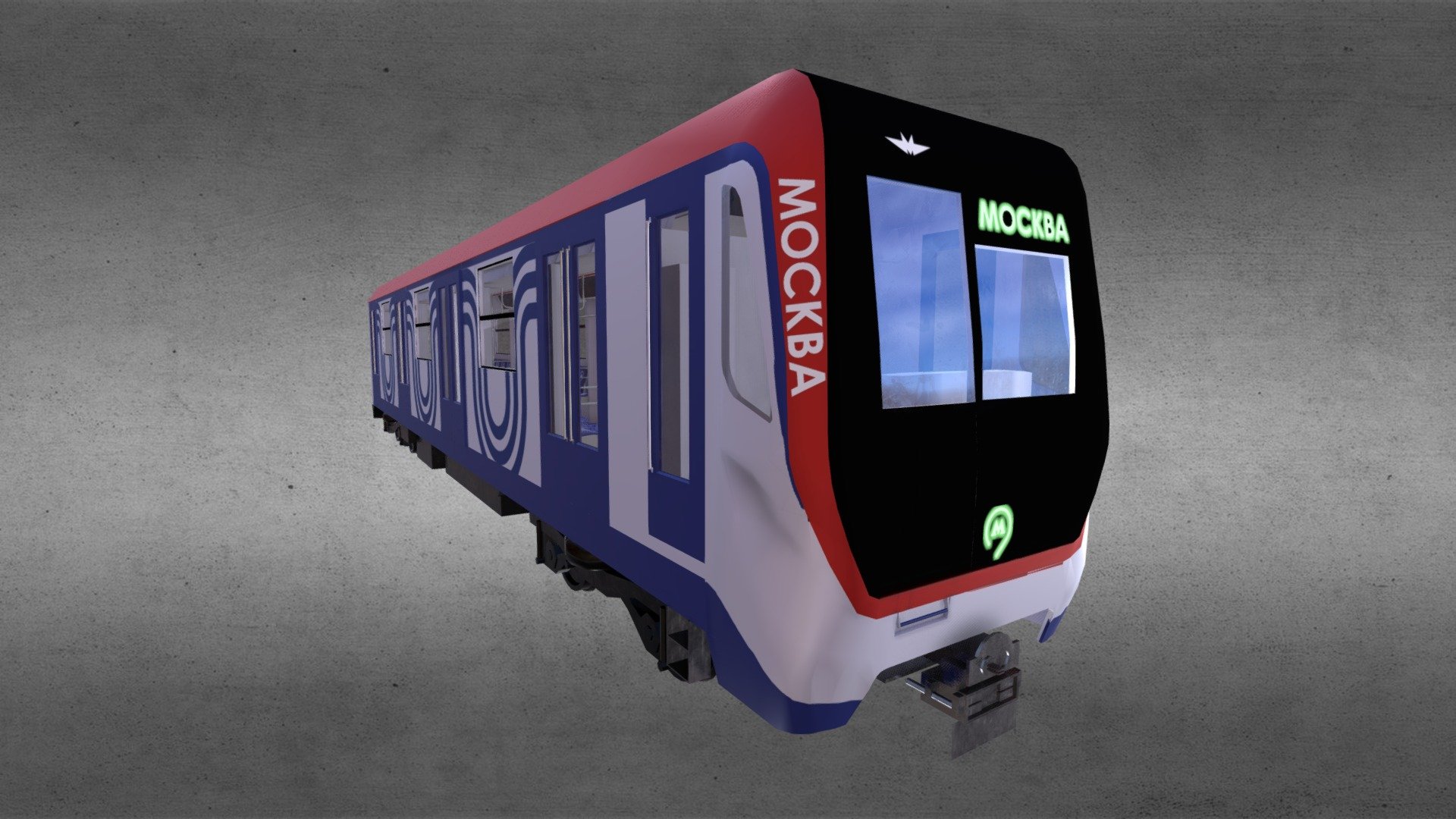 The model was created for the training program of Tashkent’s metro and metro of Moskow 3d model