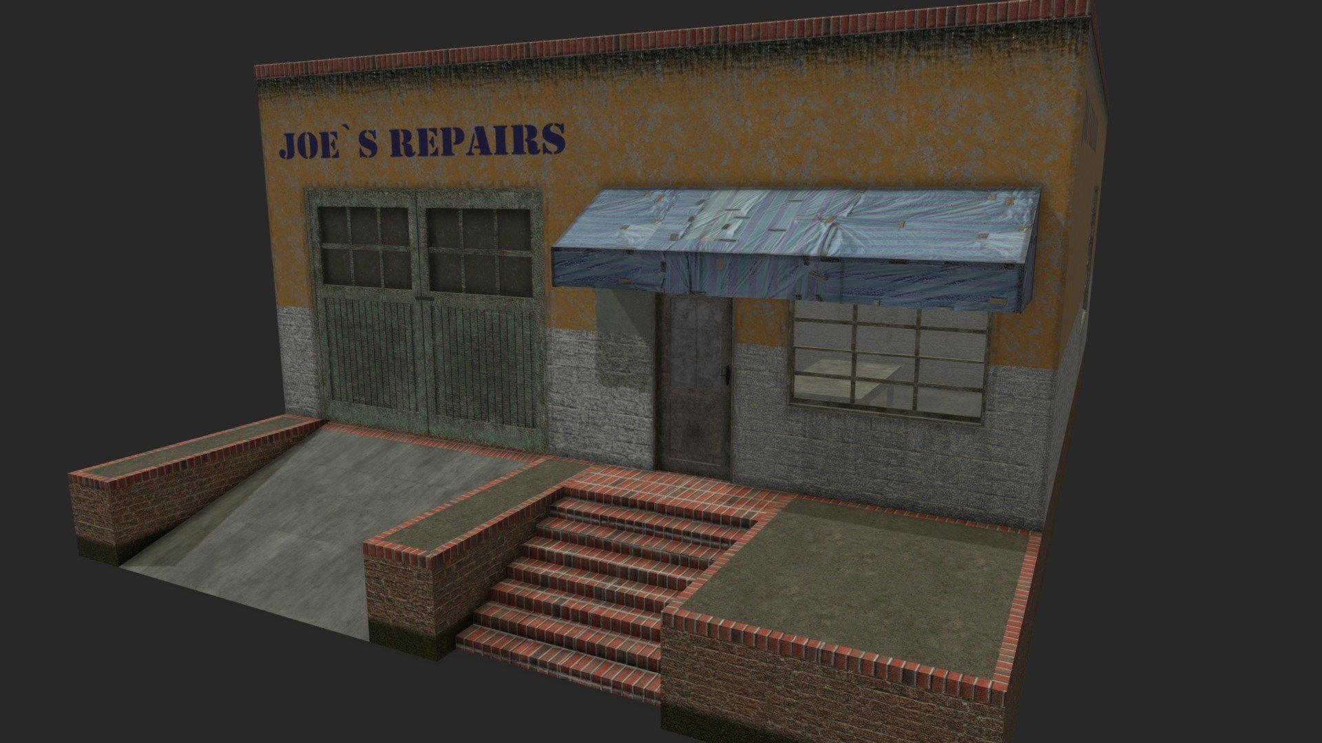 A classic garage inspired by photos from various databases.




Facade doors and windows can be opened.




The walls, ceiling and floor are made up of modular pieces, so you have more control over the model when configuring it in your 3D scene.




The main textures are 4096x4096 jpg.




If there are any questions or problems with this model, please contact me via email.




contact e-mail (adersonsky@gmail.com)


 - Garage - Buy Royalty Free 3D model by Pinos (@PauloWardson) 3d model