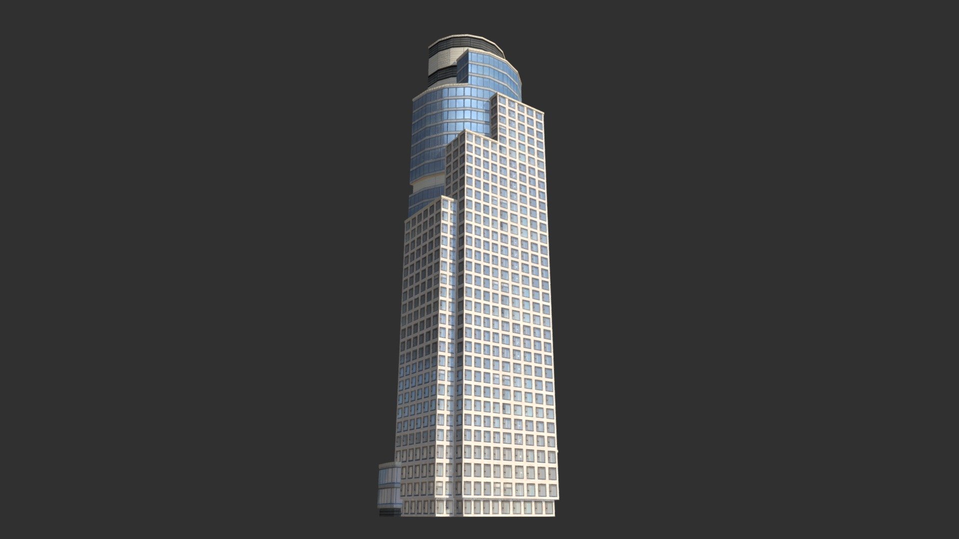 Low Poly 3d Model - Skyscraper2 - Buy Royalty Free 3D model by danielmikulik 3d model