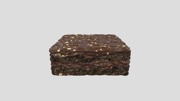 Brownie food, cake, other, ready, bread, loaf, bakery, miscellaneous, pastry, brownie, baker, low-poly, game, 3d, lowpoly, low, poly, gameready, delicious-dessert, pastryshop