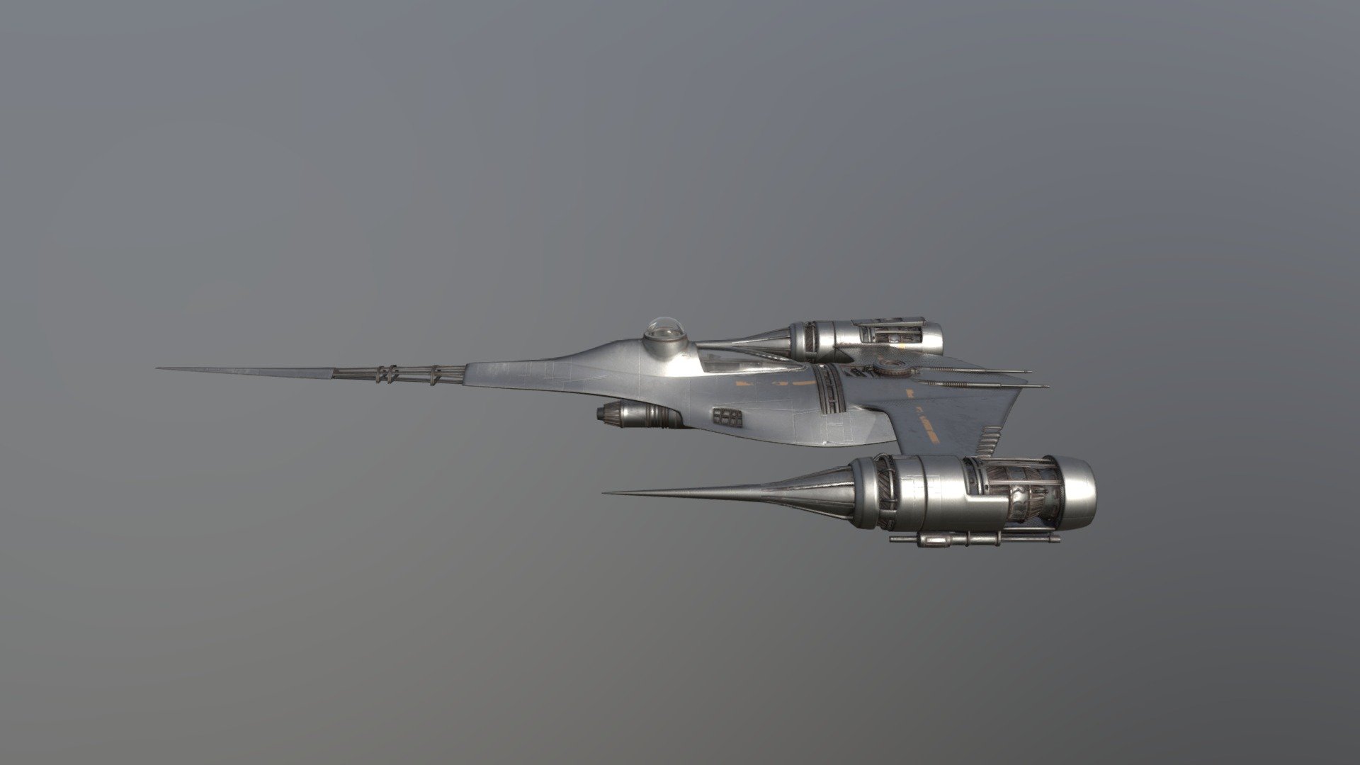 This is the Mandalorian N1 Naboo Starfighter. Modeled and textured by me in Blender. This model has a detailed interior and exterior perfect for animation in games or other media. Enjoy!

(Please do not forget to give credit if you use this in a public project/media) - Mandalorian N1 Naboo Starfighter (With Interior) - Download Free 3D model by ThumbsUp7Up (@masterbuilderandrew1234) 3d model
