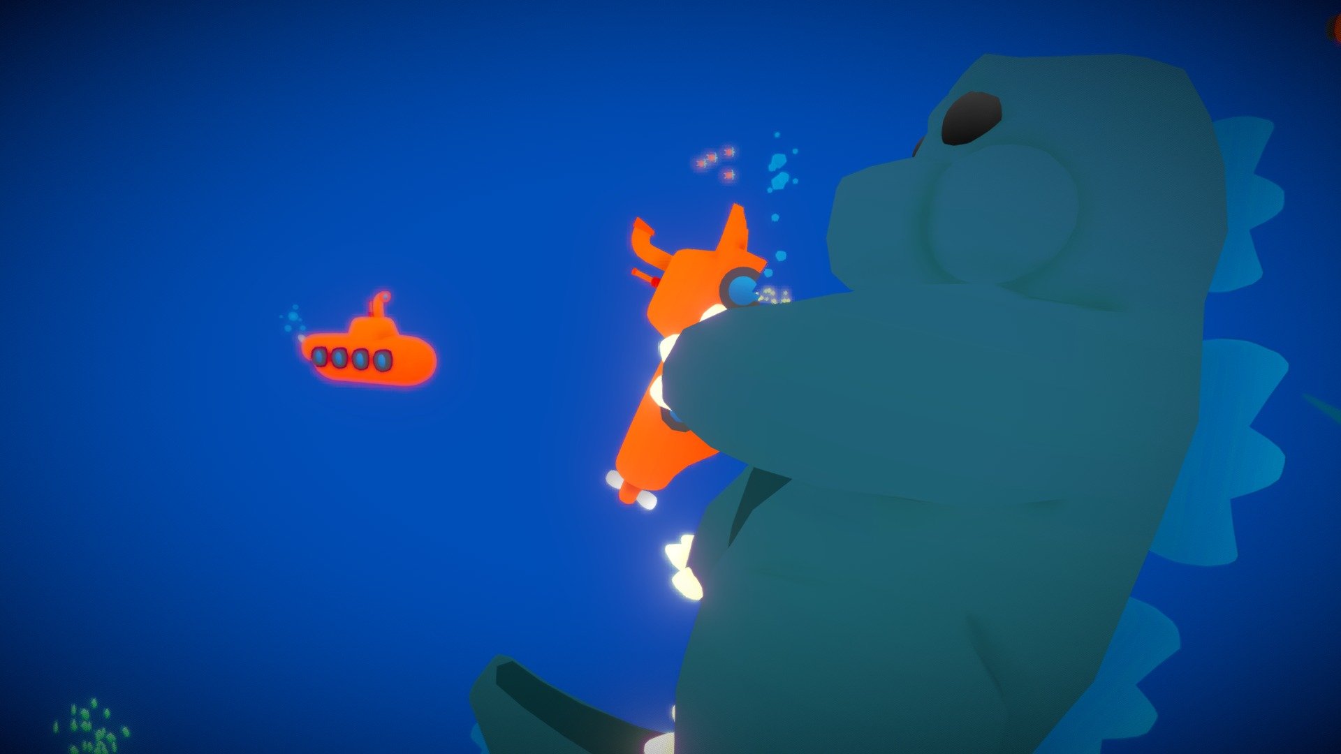 What other sea life is there to model than the king of monsters themself?!!

fishies for scale - Fish Food -  Low Poly Sea Life Challenge - 3D model by InSERT_COYNE 3d model