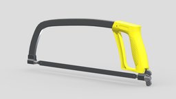 Hacksaw kit, saw, tape, hammer, set, screw, complete, tools, generic, new, big, collection, wrench, vr, ar, pliers, realistic, tool, old, machine, screwdriver, toolbox, stanley, vise, gardening, dewalt, asset, game, 3d, low, poly, axe, hand