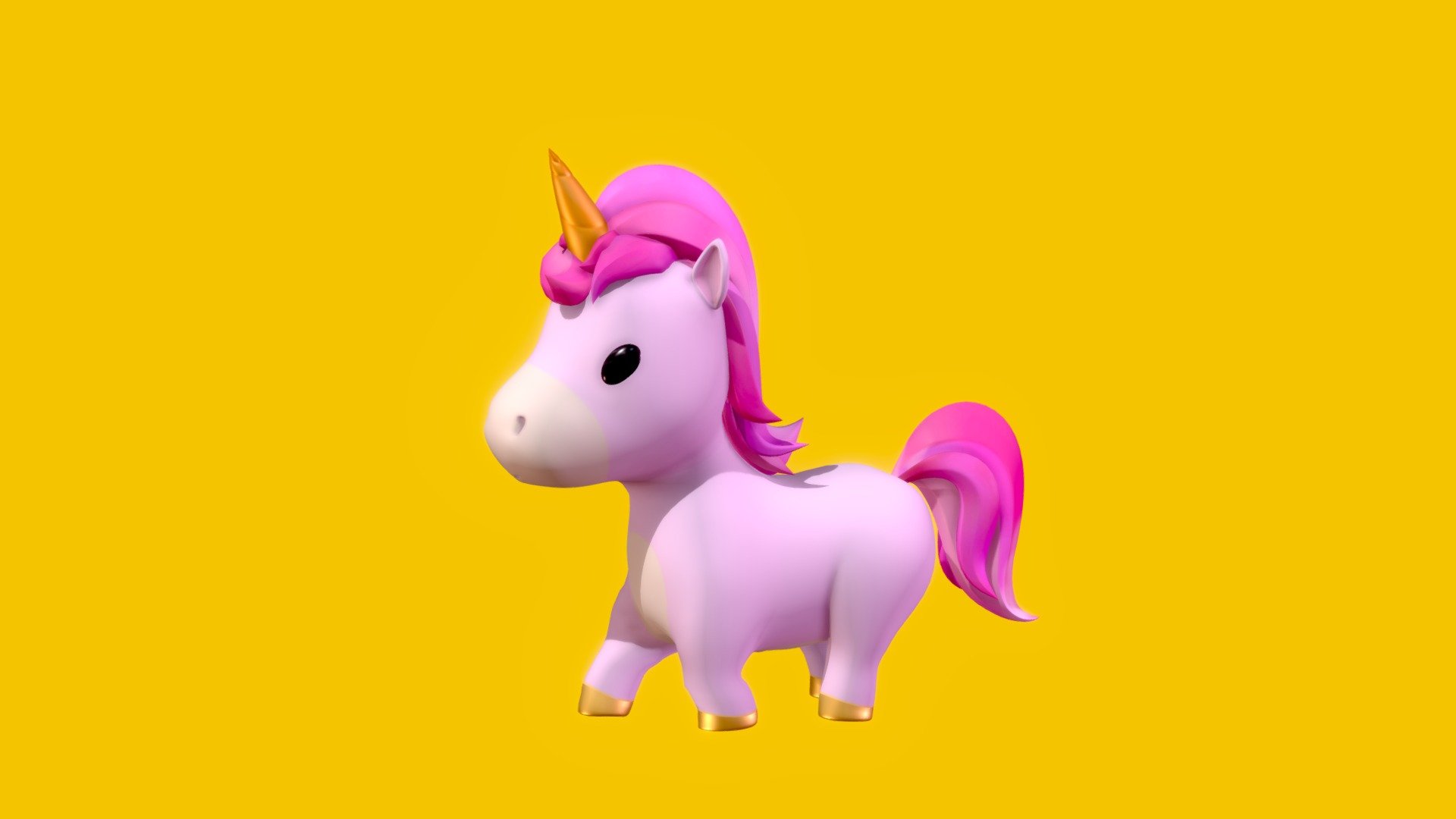 Just a model of tiny Unicorn! (+ animation).
Modeled in Blender.

Instagram: @nottodayrender - Just a Unicorn! - 3D model by nottodayrender 3d model