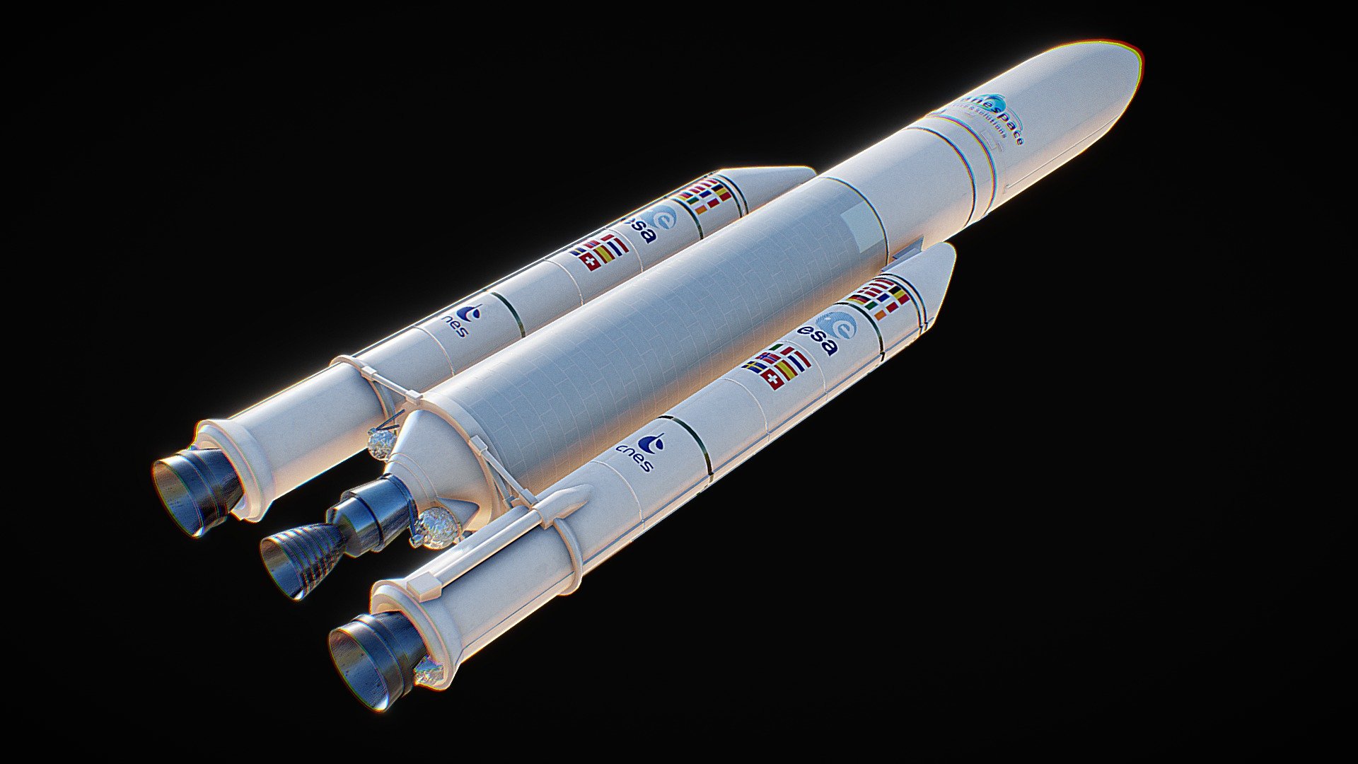 Ariane5 rocket - 3D model by TAIGA-ZOE 3d model