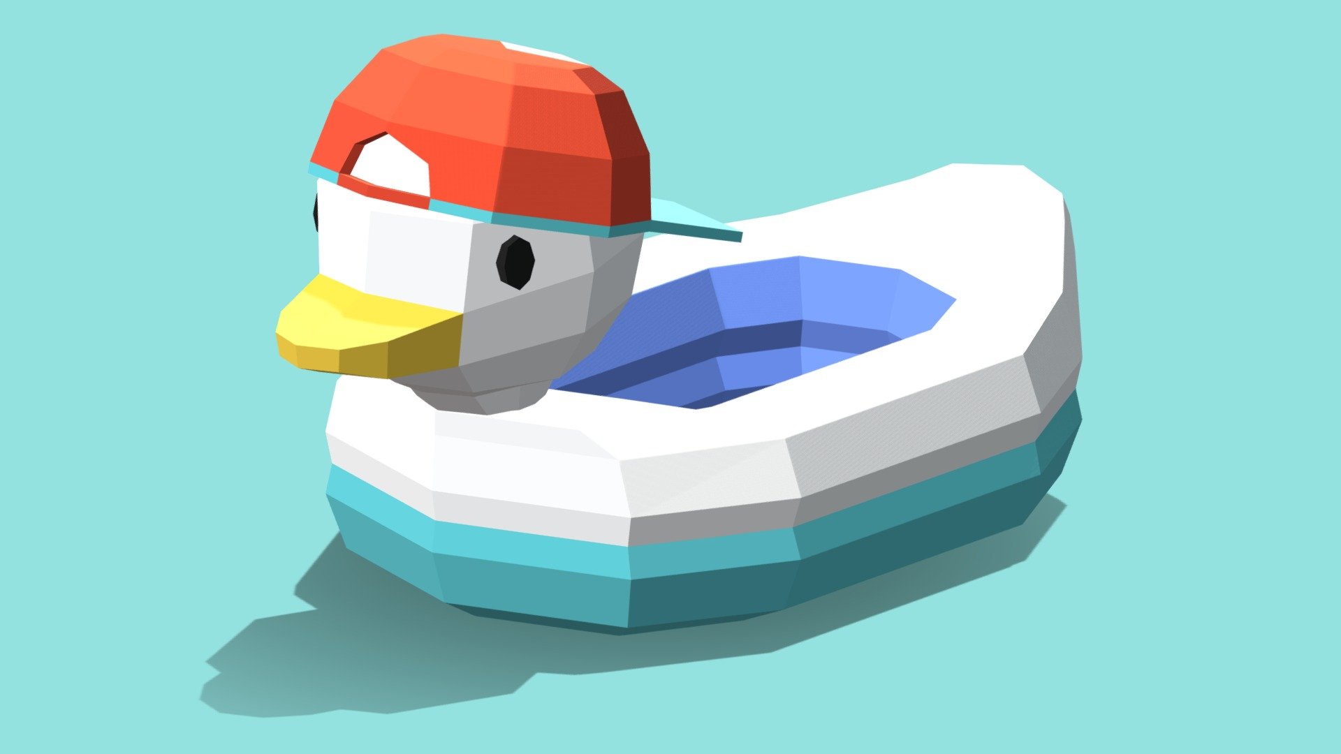 A simple lowpoly duck dinghy ship based off of the popular meme featuring Oozora Subaru from Hololive.

Originally made for an Amelia Watson fan animation found here: https://twitter.com/VRBobbie/status/1442193837175099402 - Shuba Duck Dinghy - Download Free 3D model by BobbieVR 3d model