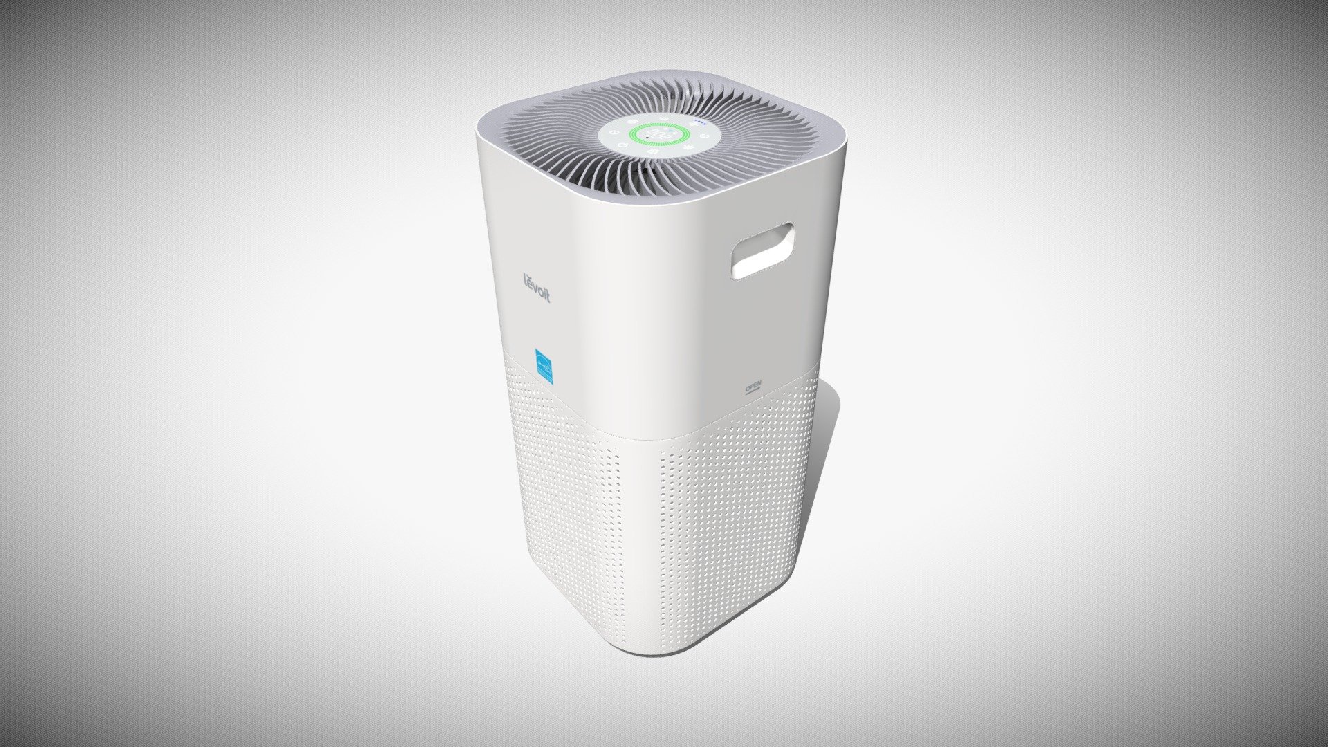 Detailed model of a white Levoit Core 600S Air Purifier, modeled in Cinema 4D.The model was created using approximate real world dimensions.

The model has 173,804 polys and 183,353 vertices.

An additional file has been provided containing the original Cinema 4D project files with both standard and v-ray materials, textures and other 3d export files such as 3ds, fbx and obj 3d model