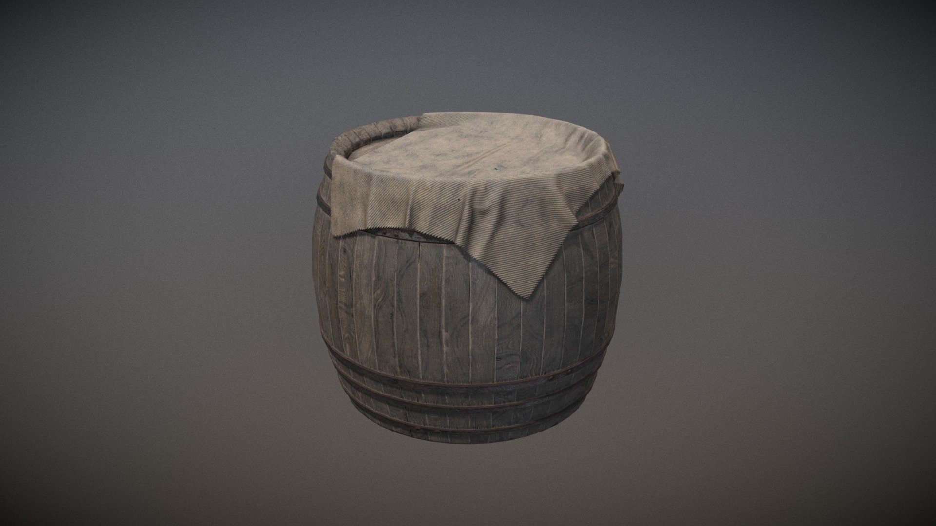 An big old barrel, full of whatever you want. Plus a cloth draping over. 

LODs done by hand

Part of the “Old Tavern” set - https://goo.gl/KuknSf Part of the “Old” series - https://goo.gl/XWypwo - Big Barrel + Cloth - Buy Royalty Free 3D model by inedible.red (@inediblered) 3d model