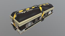 SCP-895 haunted, coffin, classified, cursed, casket, scp, substancepainter, substance, scp-895