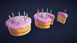 Stylized Birthday Cake