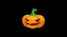 Jack-o-lantern! cute, creepy, jack-o-lantern, jackolantern, carved, october, spoopy, substancepainter, maya, handpainted, lowpoly, stylized, halloween, pumpkin, spooky, carved-pumpkin