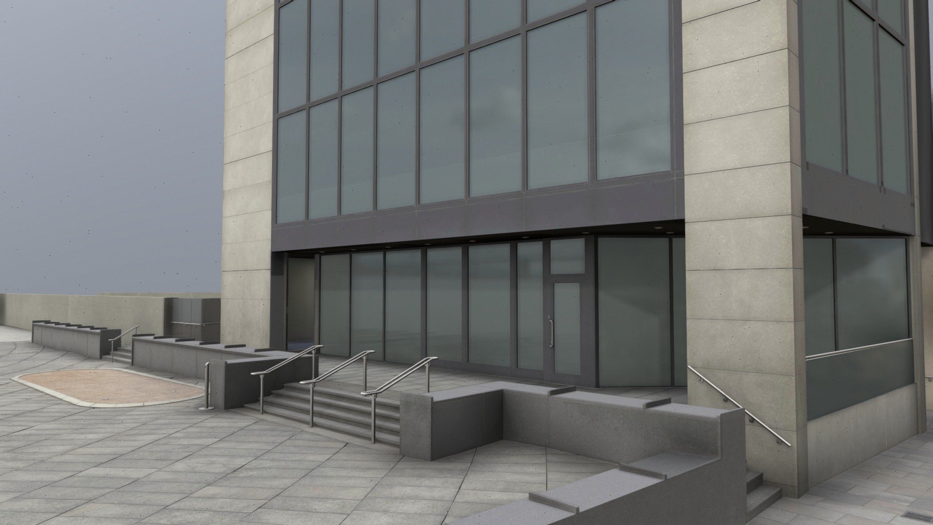 Typical London office building - London Office Building - Download Free 3D model by Pukka Films (@pukkafilms) 3d model