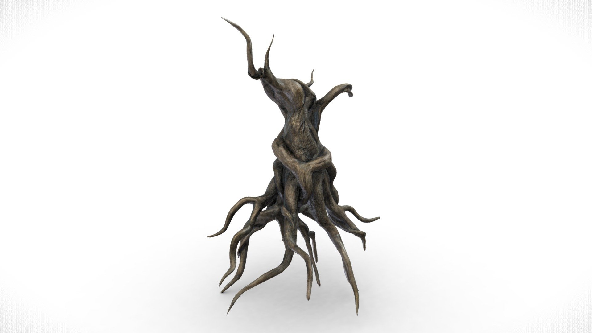 This Tree Mesh is made up of 1 UV Map, with 4096x4096 resolution.
Textures contained are:
- Diffuse
- Metallic
- Normal
- Roughness - Fantasy Forest Tree Stump B - Scary Dead Roots - Buy Royalty Free 3D model by Davis3D 3d model