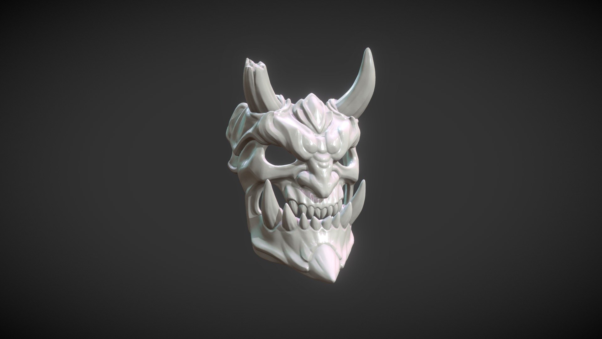 High poly demon mask

Native format is .blend. Polygons: 936,420 Vertices: 468,206

Available formats: .blend, .fbx, .obj, .stl. 

Meters was used as measure units and it is about 34 cm hight.

(most software use millimeters so if you can't find the mask after you import, or it looks wierd it may be because it is extrimely tiny in respectt of mm. Solution is to scale it 1000 times up or change measure units in your software.) - Demon Mask II - Buy Royalty Free 3D model by Skazok 3d model