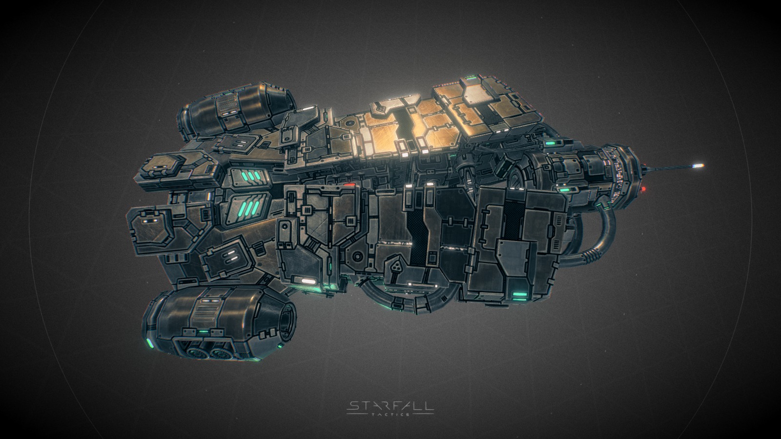 In-game model of a medium spaceship belonging to the Deprived faction.
Learn more about the game at http://starfalltactics.com/ - Starfall Tactics — Salem Deprived battleship - 3D model by Snowforged Entertainment (@snowforged) 3d model