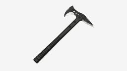 Tomahawk axe tactical equipment, arms, handle, accessory, axeman, battle, tactical, stump, hatchet, tomahawk, cutting, chop, weapon, 3d, pbr, axe, war, blade, steel