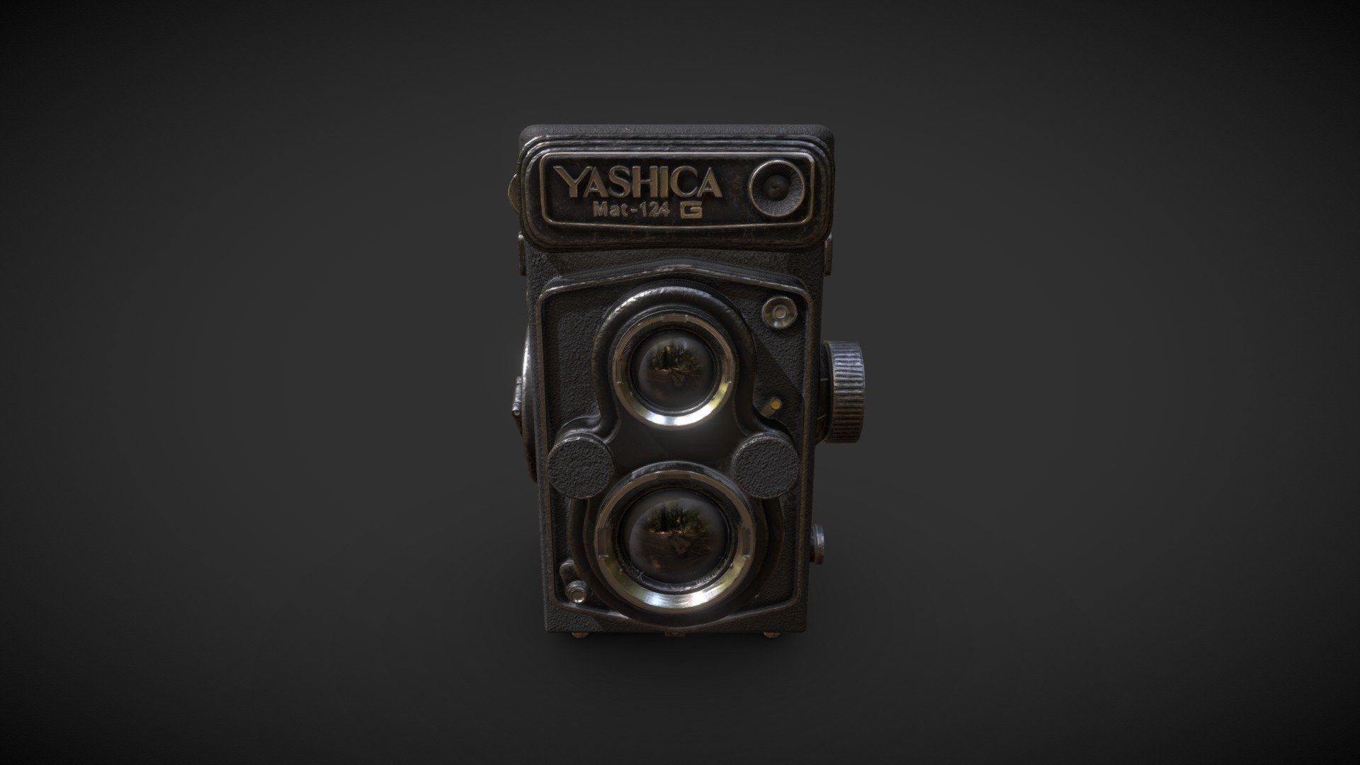 Game-ready model of retro japanese video camera Yashica 124G - Video camera - Download Free 3D model by Kesenkai 3d model