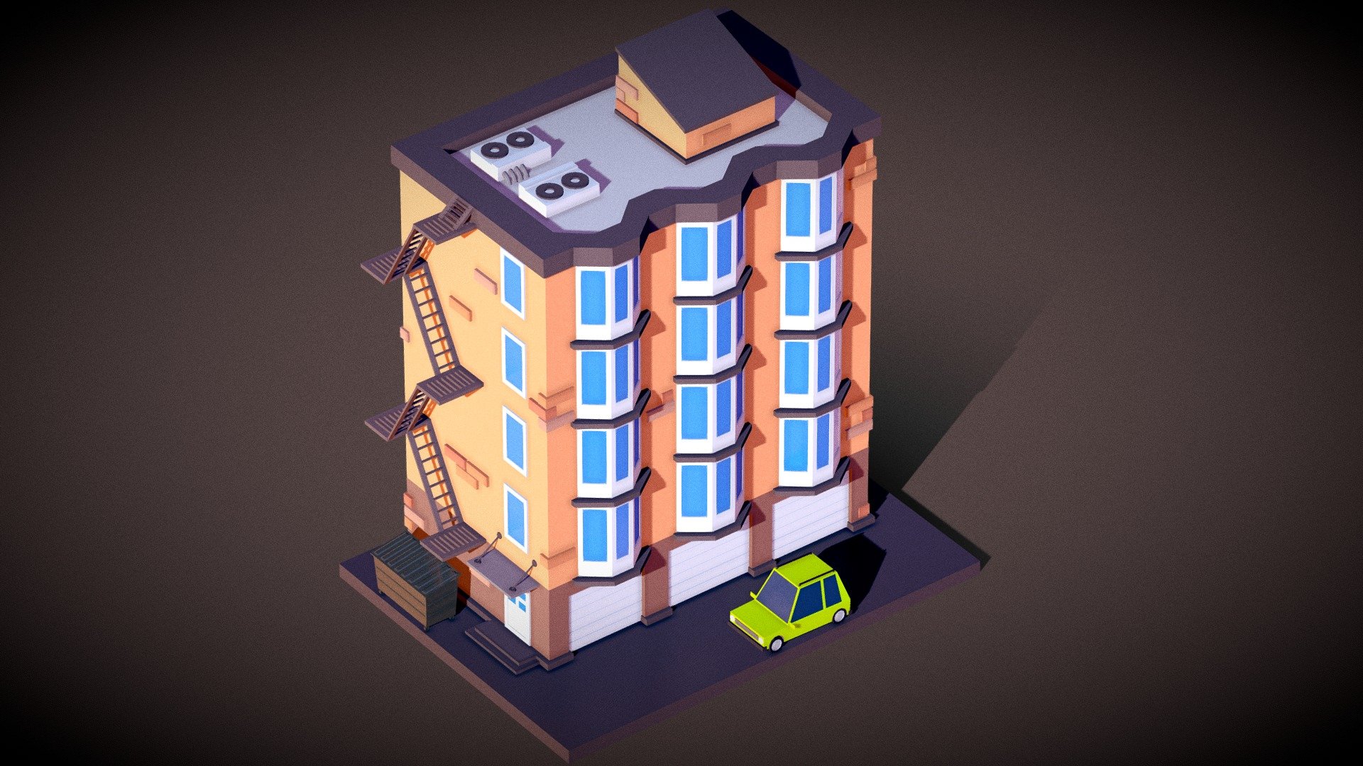Modeling: Blender
Animation: Houdini - Low Poly Building Animation - 3D model by Alexander Kovalev (@viznum) 3d model