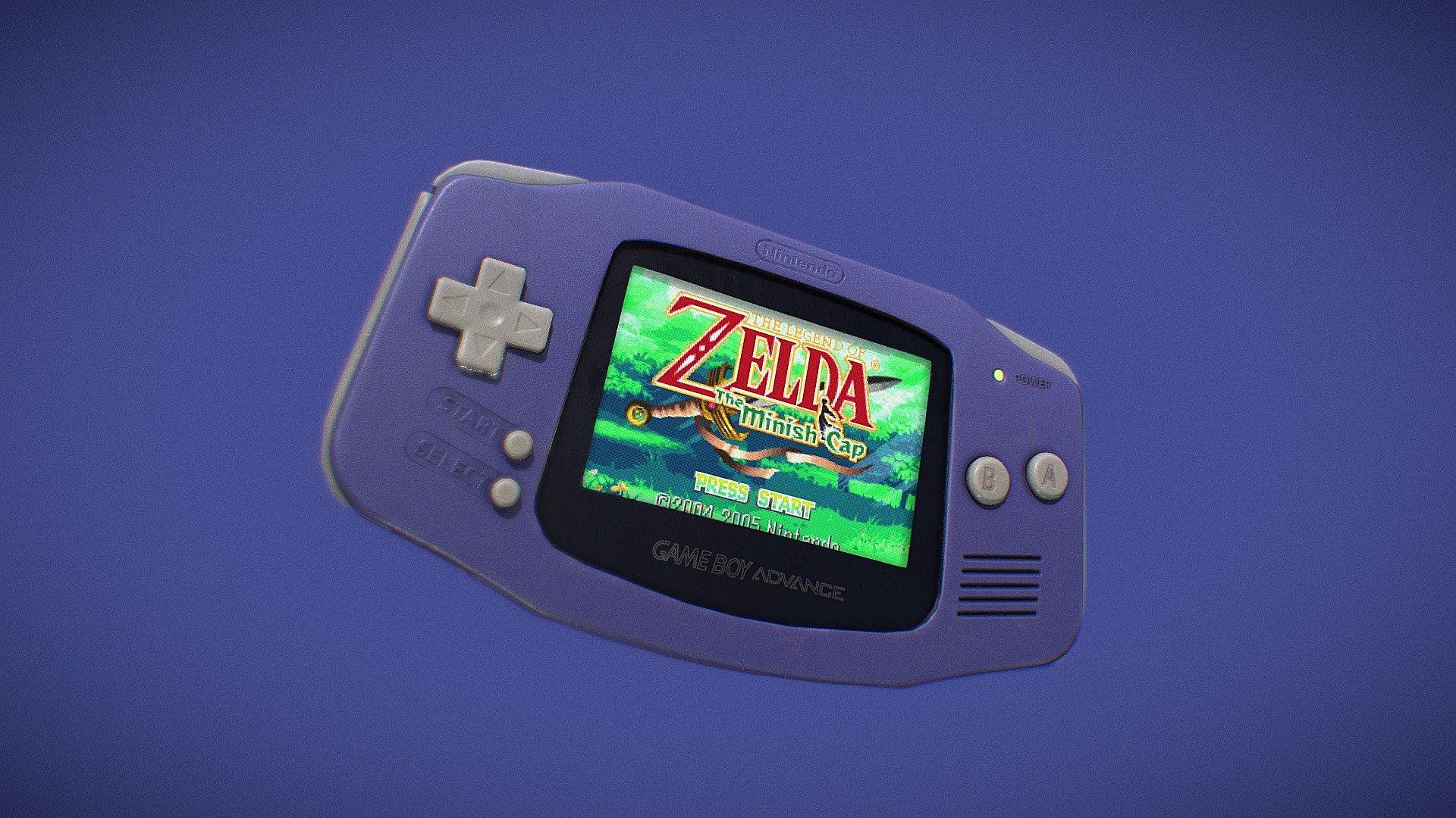 A Game ready version of Nintedo's iconic GameBoy Advance. Texturing was done in Photoshop and Substance Painter. The modeling was done in both Maya and Blender.

1 set of 4K textures for the entire console itself. This includes albedo, metallic, roughness, normals, emission, opacity and AO.
Then there is also a 2k texture used to cycle through the frames on the GameBoy's screen. These can be interchanged or totally replaced 3d model
