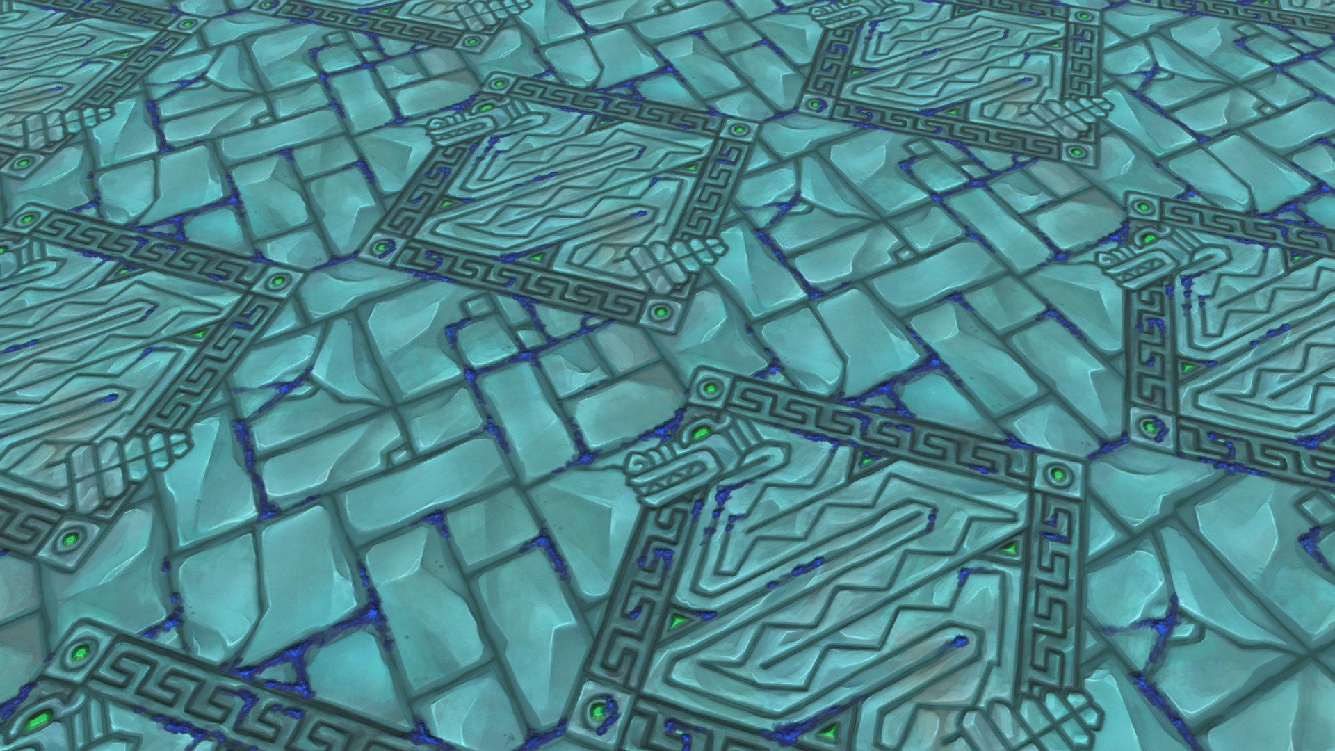 Stone floor with snake handpainted texture - Jungle Snake - Buy Royalty Free 3D model by DIStudios (@distudios_) 3d model