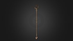 Trident atlantis, trident, aquaman, pitchfork, weapon
