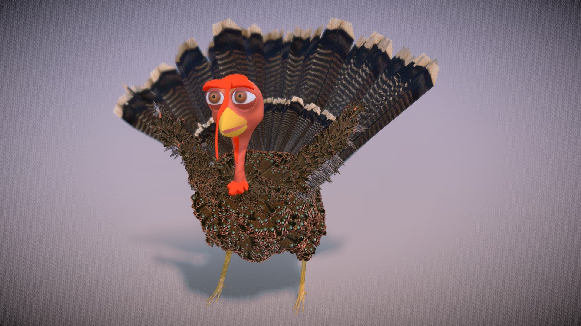 Turkey Character for the holidays! - Turkey - Buy Royalty Free 3D model by sean4297 3d model