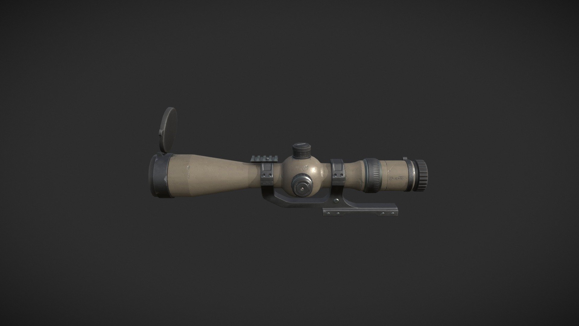 Sniper Tactical Scope - 3D model by MikeThales 3d model