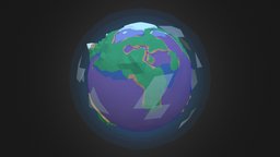 Low Poly Planets planet, optimized, maya, unity3d, lowpoly, blender3d, low, poly, space