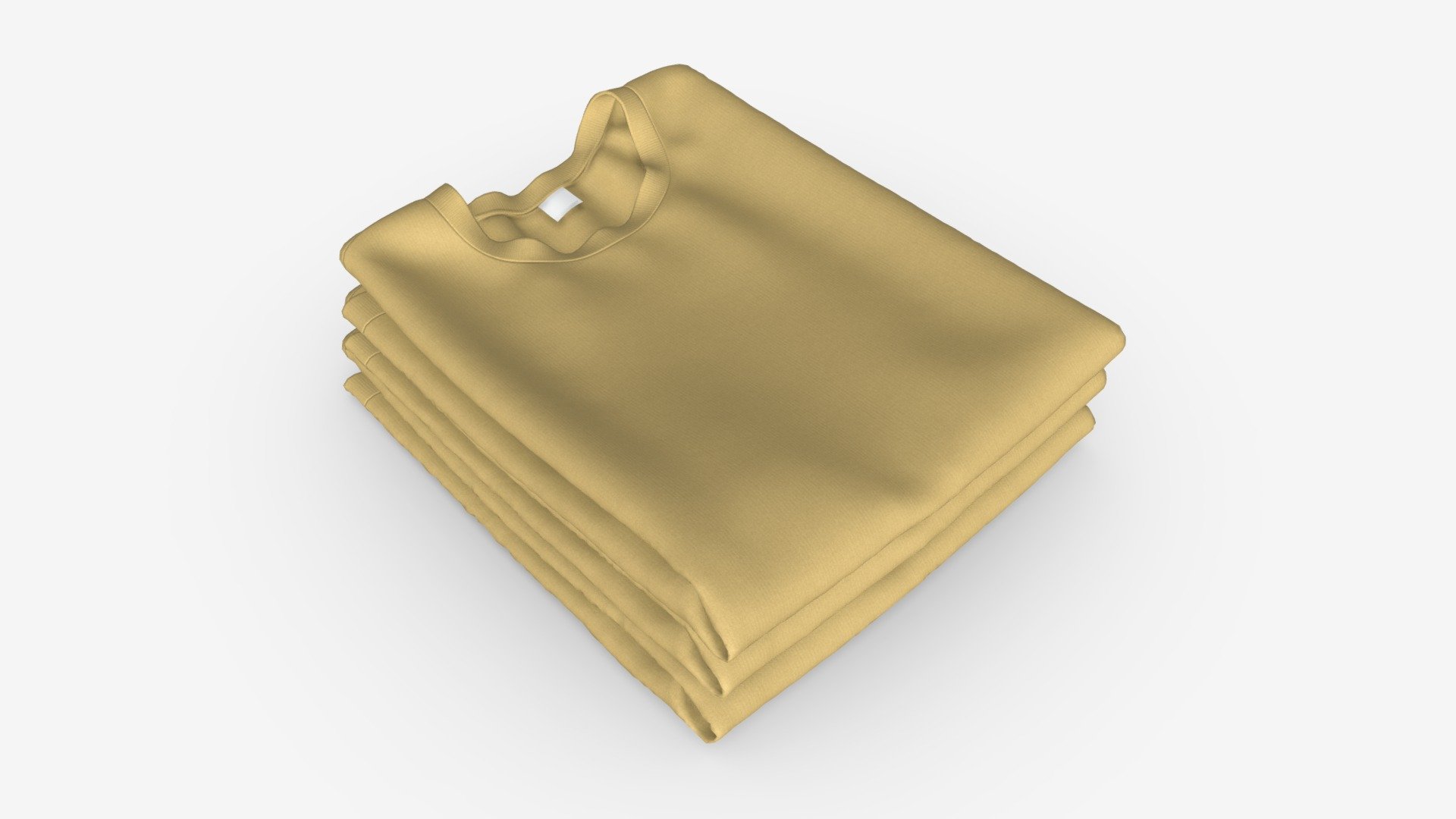 Clothing Classic Men T-shirts Stacked Brown - Buy Royalty Free 3D model by HQ3DMOD (@AivisAstics) 3d model