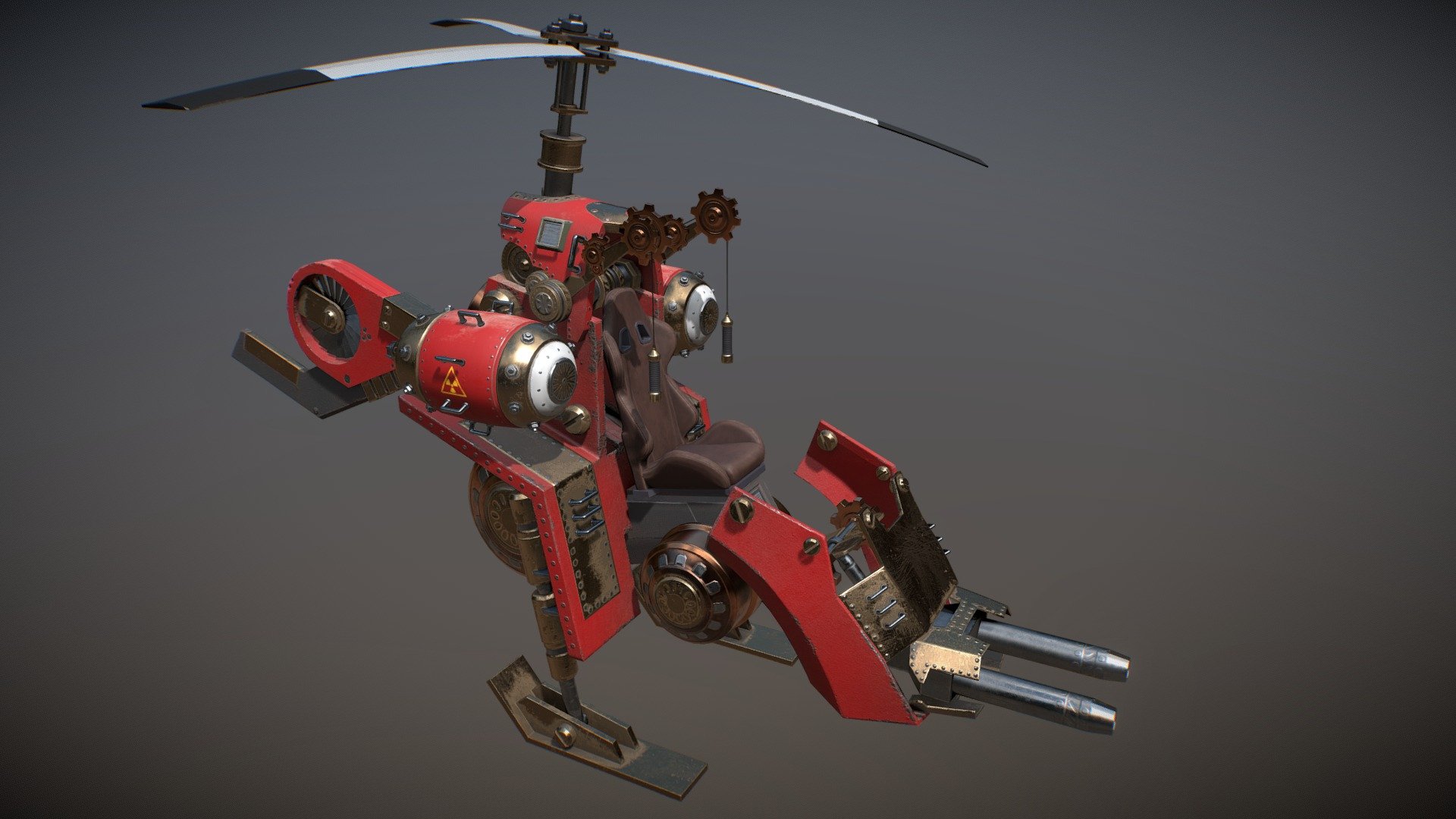 Steampunk Heil_Ikarus - 3D model by creator424 (@creator4241) 3d model