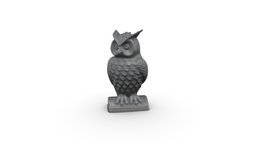 Owl-printed 3dscan 3dprint, photogrammetry, 3dscan
