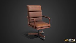 [Game-Ready] Wooden Office Chair office, wooden, topology, ar, 3dscanning, korean, low-poly, photogrammetry, lowpoly, chair, 3dscan, gameasset, wood, gameready, noai