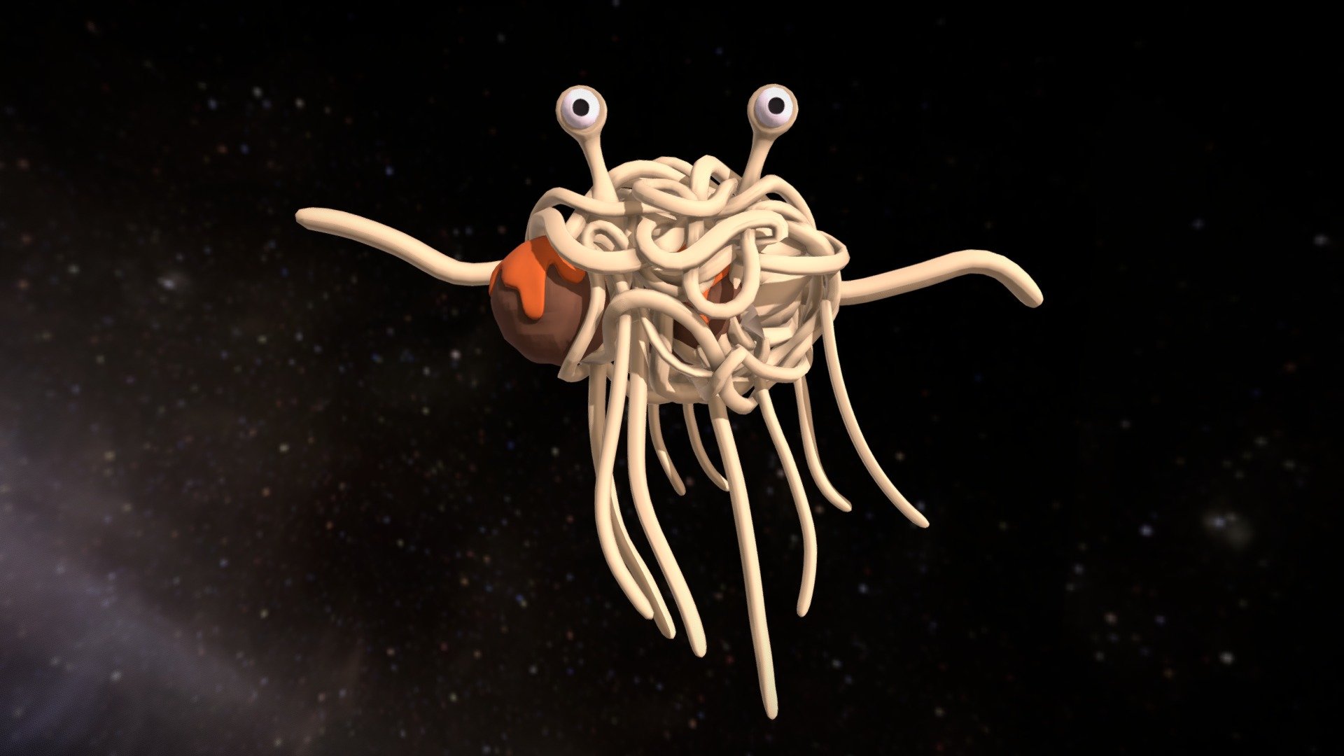 The Flying Spaghetti Monster 3d model