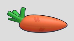 Carrot (cartoon style) carrot, cavity, cartoon