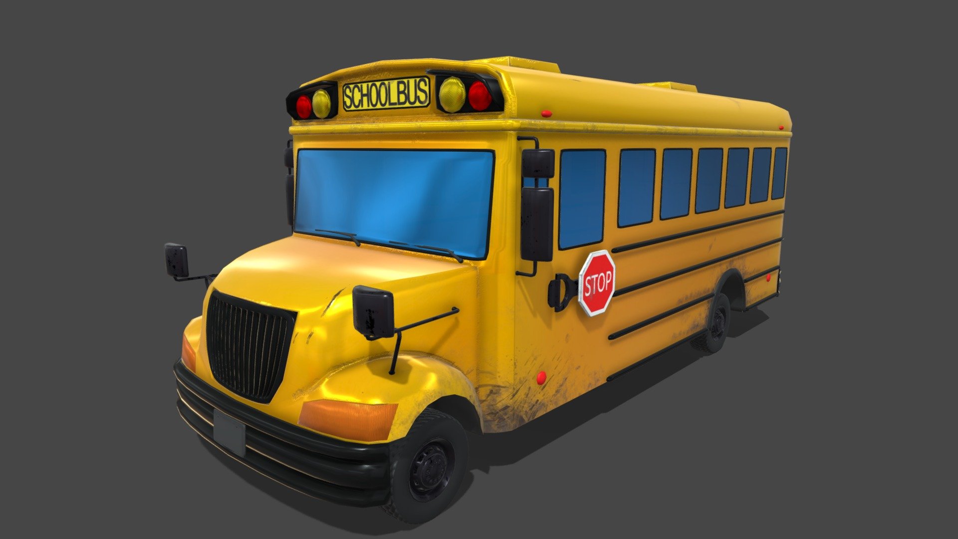 school Bus - Buy Royalty Free 3D model by ostrich (@gohean33) 3d model
