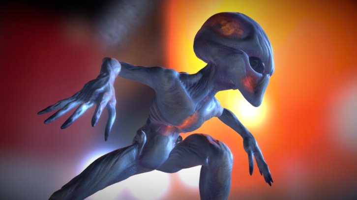 Sculpt of the Grey Aliens from X-COM - Sectoid (X-Com Fan Art) - 3D model by MrBfox 3d model