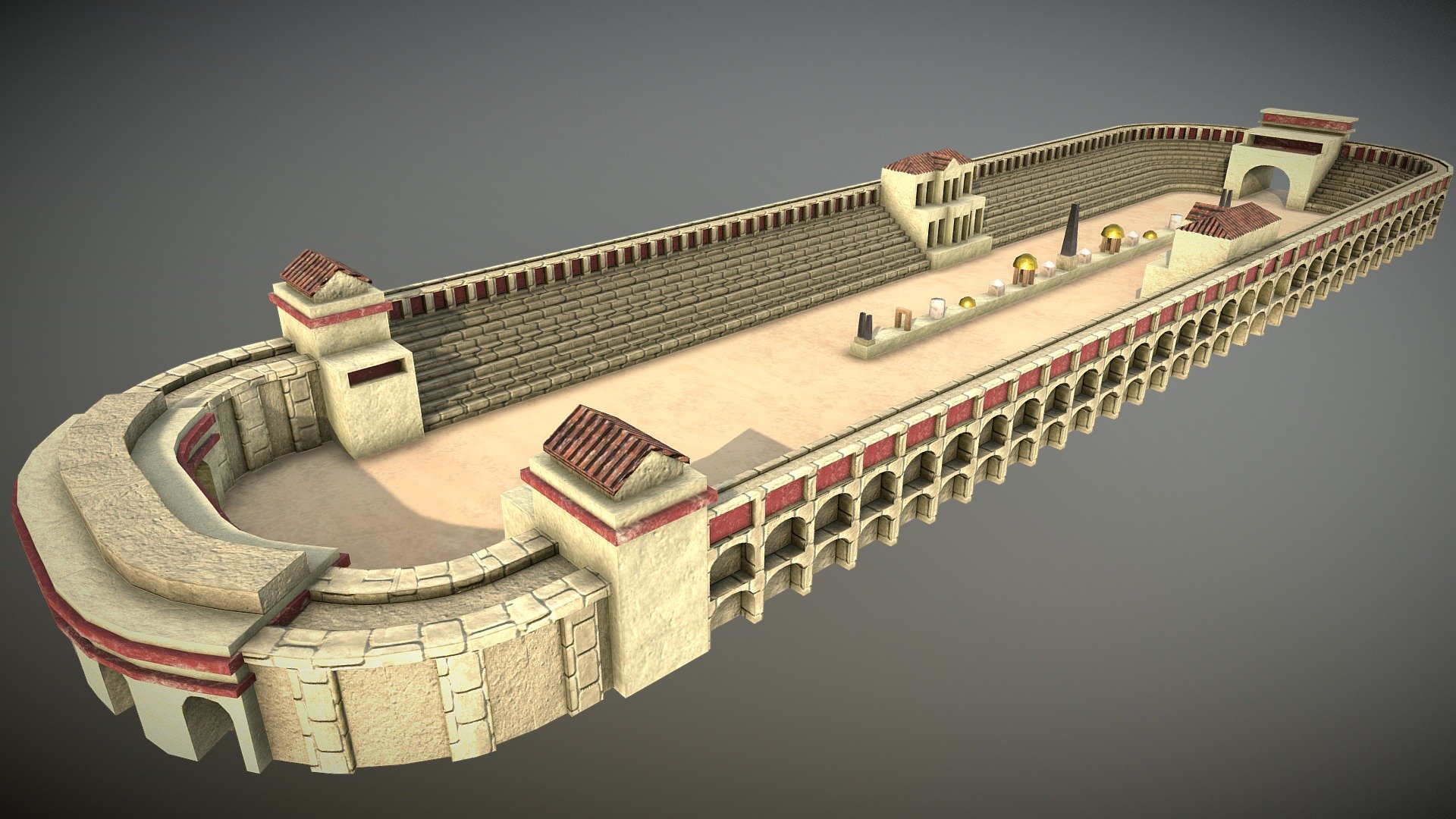 Texturized by me @xeep

Modeling by @jacobomuino

Made for BOC Project - Roman Circus - 3D model by Xeep 3d model