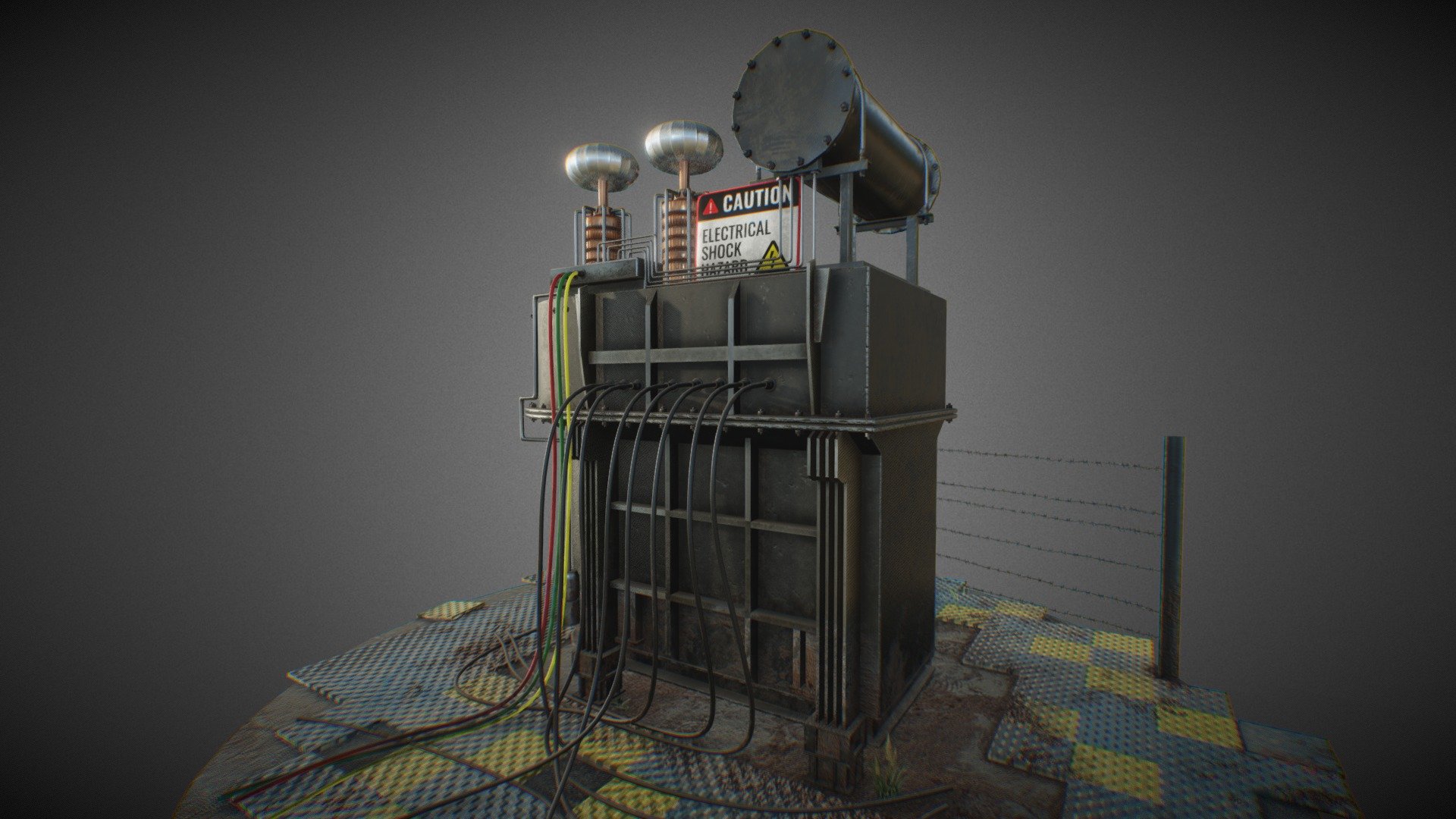 Hi Sketchfabies!

its an old age Electricity transformer with rust and dust on it, waiting from a long time to get on work again.
The model is unity and unreal ready (in short its Game ready).
The model is made up with PBR workflow.
Textures are in 4k resolution.

Thank you for the time.😊 - Electricity Transformer - Buy Royalty Free 3D model by Prashant Yadav (@prashantyadav8010) 3d model