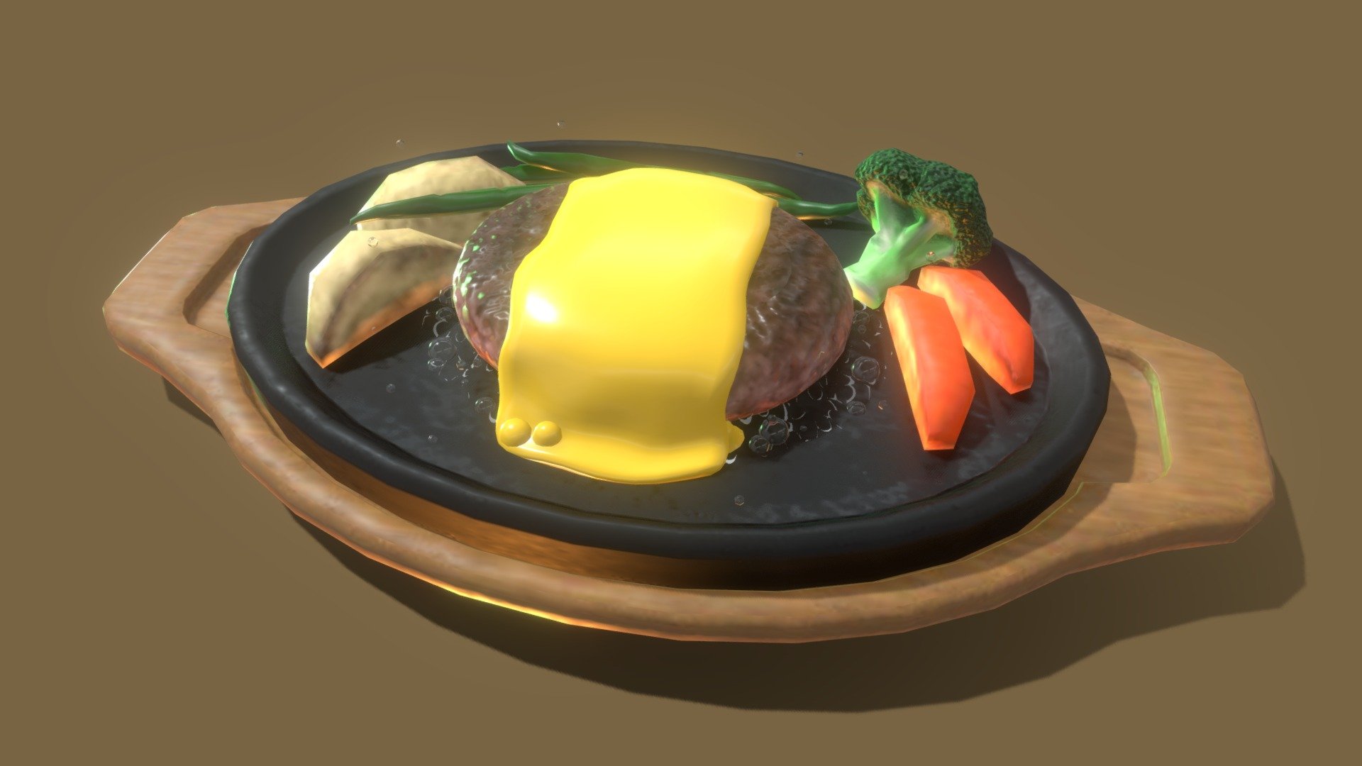 - hamburg steak - 3D model by tacmura64 3d model